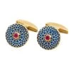 Scully & Scully 18k Gold Big Ben Ruby Cufflinks -Jewelry Shop unnamed file 1438