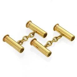 Scully & Scully 18k Gold "Shotgun Cartridge" Cufflinks