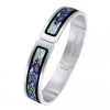 Freywille Claude Monet Rhodium-Palladium Iris Ballerina Bangle