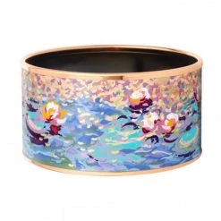 Freywille Claude Monet Orangerie Rose Diva Bordered Bangle, Medium