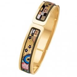 Freywille Gustav Klimt The Ultimate Kiss Clasp Ballerina Bangle
