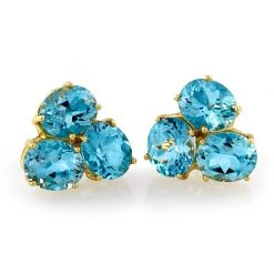 Scully & Scully Sparkling Blue Topaz Jewelry
