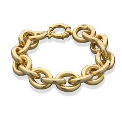 Scully & Scully 18k Gold Oval Link Bracelet