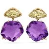 Scully & Scully 18k Gold Amethyst & Prasiolite Drop Earrings, Posts -Jewelry Shop unnamed file 159