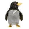 Scully & Scully 18k Gold Black & White Diamond Penguin Pin