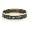 Halcyon Days Fox Family In Gold On Navy Bangle -Jewelry Shop unnamed file 1672