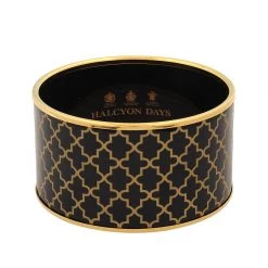 Halcyon Days Black Agama Print Bangles