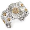 Buccellati Daisy Blossom Sterling Silver Hinged Cuff