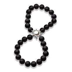 Scully & Scully Sterling Silver Aztec Starburst Onyx Bracelet