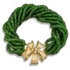Scully & Scully 18k Yellow Gold Diopside & Diamond Ribbon Bracelet