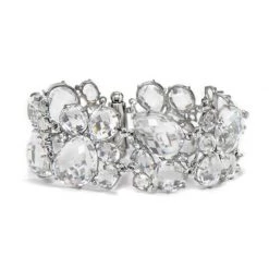 Scully & Scully Sterling Silver White Topaz Bouquet Bracelet