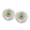 Buccellati Daisy Blossom Sterling Silver And Agate Earrings -Jewelry Shop unnamed file 1779