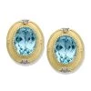 Scully & Scully 18k Gold Blue Topaz & Diamond Earrings -Jewelry Shop unnamed file 216