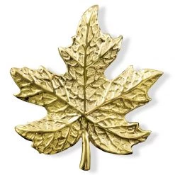 Scully & Scully 18k Gold Maple Leaf Earrings & Pin