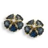 Scully & Scully 18k Yellow Gold London Blue Topaz Sand Dollar Earrings -Jewelry Shop unnamed file 233