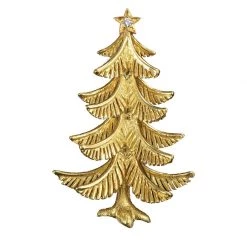 Scully & Scully 18k Yellow Gold Christmas Tree Pin