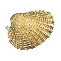 Scully & Scully 18k Gold Shell Pin