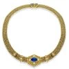 Scully & Scully 18k Gold Woven Tanzanite & Diamond Necklace -Jewelry Shop unnamed file 270