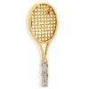 Scully & Scully 18k Yellow Gold & Diamonds Tennis Racquet Pin