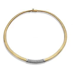 Scully & Scully 18K Gold Pave Diamond Necklace
