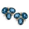 Scully & Scully 18k Gold 3 Stone London Blue Topaz Earrings -Jewelry Shop unnamed file 320