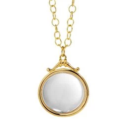Scully & Scully 18k Gold Rock Crystal Pendant