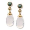 Scully & Scully 18K Gold Moon Quartz Drop With Blue Topaz Earrings, Posts Only -Jewelry Shop unnamed file 335