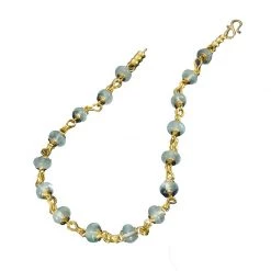 Scully & Scully 22k Yellow Gold Aquamarine Sailors Knots Necklace