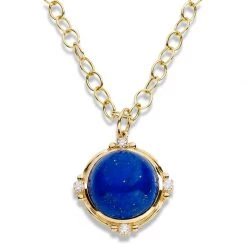 Scully & Scully 18k Lapis Lazuli Dia Pendant