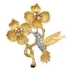 Scully & Scully 18k Yellow Gold Hummingbird With Diamonds Pin -Jewelry Shop unnamed file 37