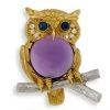 Scully & Scully 18k Gold & Amethyst Owl Brooch -Jewelry Shop unnamed file 40