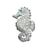 Scully & Scully Platinum Seahorse Pin -Jewelry Shop unnamed file 401