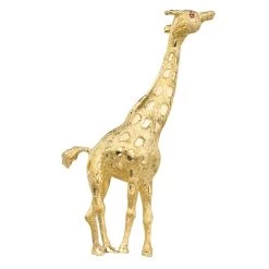 Scully & Scully 18k Gold Giraffe Pin