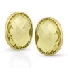 Scully & Scully 18k Oval Checkerboard Lemon Citrine Earrings -Jewelry Shop unnamed file 439