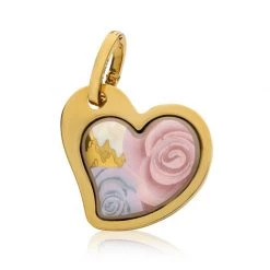 Freywille Floral Symphony Rose Pastel Heart Pendant