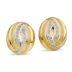Scully & Scully 18k Gold Florentine Earrings
