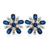 Scully & Scully Diamond Burst Earrings, Royal Blue Kyanite -Jewelry Shop unnamed file 485