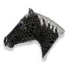 Scully & Scully 18k White Gold Black & White Diamond Horse Head Pin -Jewelry Shop unnamed file 491