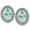 Scully & Scully 18K White Gold Aquamarine & Diamond Halo Earrings -Jewelry Shop unnamed file 505