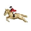 Scully & Scully 18K Gold & Enamel Horse And Rider Pin