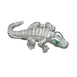 Scully & Scully Platinum Alligator Pin
