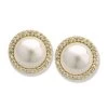 Scully & Scully 18K Yellow Gold Pearl And Diamond Earrings -Jewelry Shop unnamed file 517
