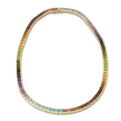 Scully & Scully 18K Yellow Gold Rainbow Necklace