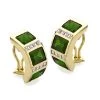 Scully & Scully 18k Gold Princess Diamond Chrome Diopside Earrings -Jewelry Shop unnamed file 537