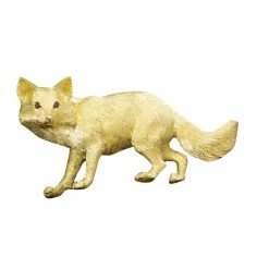 Scully & Scully 18k Yellow Gold Large Gold Fox Pin