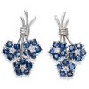 Scully & Scully 18k White Gold Bouquet Cluster Earrings -Jewelry Shop unnamed file 558