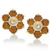 Scully & Scully 18k Gold Quartz Flower Earrings -Jewelry Shop unnamed file 570