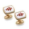 Halcyon Days Clown Fish On Rice Rectangular Cufflinks -Jewelry Shop unnamed file 575