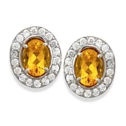 Scully & Scully 18k White Gold Beryl Diamond Halo Earrings -Jewelry Shop unnamed file 590