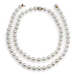 Scully & Scully 18k Gold Nesting Pearl & White Seed Pearl Necklaces